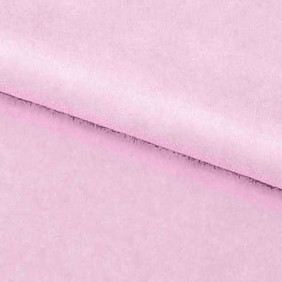 Велюр JS LIGHT 1, 220 гр/м2, шир.150 см, (3,3 м/кг), цвет бл.розовый - купить в Ангарске. Цена 1 055.34 руб.