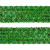 Тесьма с пайетками D4, шир. 35 мм/уп. 25+/-1 м, цвет зелёный - купить в Ангарске. Цена: 1 308.30 руб.