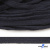 Шнур плетеный d-8 мм плоский, 70% хлопок 30% полиэстер, уп.85+/-1 м, цв.1010-т.синий - купить в Ангарске. Цена: 735 руб.