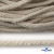 Шнур плетеный d-6 мм круглый, 70% хлопок 30% полиэстер, уп.90+/-1 м, цв.1077-лён - купить в Ангарске. Цена: 588 руб.