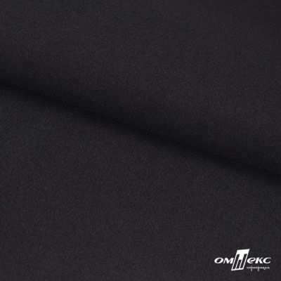 Трикотажное полотно "Монне" 100% полиэстр, 152см, 350 г/м2, чёрный, м - купить в Ангарске. Цена 385 руб.
