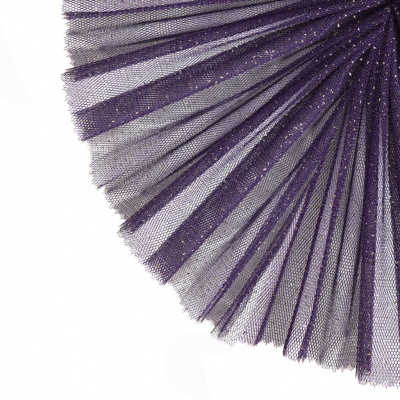 Сетка Глиттер, 24 г/м2, шир.145 см., пурпурный - купить в Ангарске. Цена 117.24 руб.