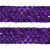 Тесьма с пайетками 12, шир. 35 мм/уп. 25+/-1 м, цвет фиолет - купить в Ангарске. Цена: 1 308.30 руб.