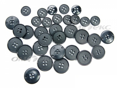 51926/15 мм (4 пр) черные пуговицы (брючные) - купить в Ангарске. Цена: 1.50 руб.