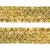 Тесьма с пайетками D16, шир. 35 мм/уп. 25+/-1 м, цвет золото - купить в Ангарске. Цена: 1 281.60 руб.