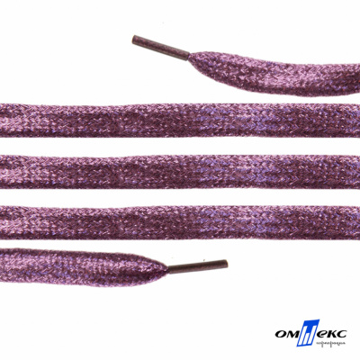 Шнурки #107-01, плоские 130 см, цв.розовый металлик - купить в Ангарске. Цена: 35.45 руб.
