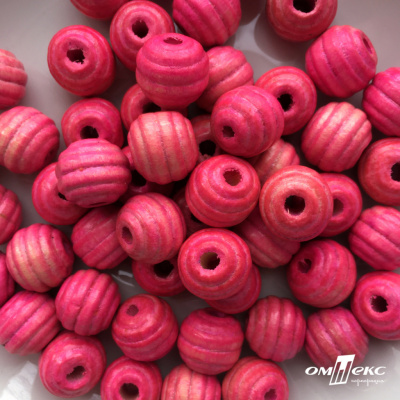 0309-Бусины деревянные "ОмТекс", 16 мм, упак.50+/-3шт, цв.023-розовый - купить в Ангарске. Цена: 62.22 руб.