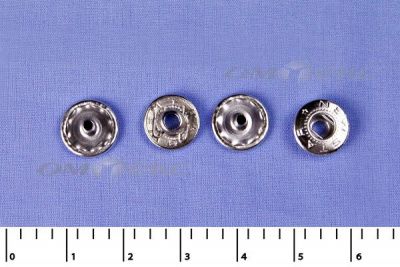 Кнопки металл Ф-12,5 (1440 +/-20 шт) "альфа" никель с рисунком - купить в Ангарске. Цена: 2 853.69 руб.