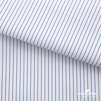 Ткань сорочечная Ронда, 115 г/м2, 58% пэ,42% хл, шир.150 см, цв.4-синяя, (арт.114) - купить в Ангарске. Цена 306.69 руб.