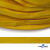Шнур плетеный (плоский) d-12 мм, (уп.90+/-1м), 100% полиэстер, цв.269 - жёлтый - купить в Ангарске. Цена: 8.62 руб.