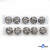 119-01 Кнопки пришивные декоративные металл 21 мм, цв.-никель - купить в Ангарске. Цена: 21.54 руб.