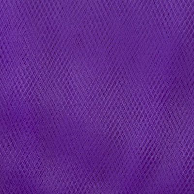 Фатин матовый 16-85, 12 гр/м2, шир.300см, цвет фиолетовый - купить в Ангарске. Цена 96.31 руб.