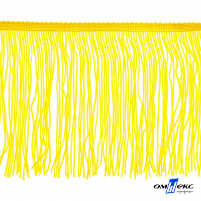 Бахрома для одежды (вискоза), шир.15 см, (упак.10 ярд), цв. 34 - жёлтый - купить в Ангарске. Цена: 617.40 руб.