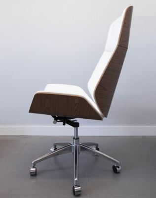 Кресло из натуральной кожи, каркас дерево арт. FX-BC06 - купить в Ангарске. Цена 34 820.52 руб.