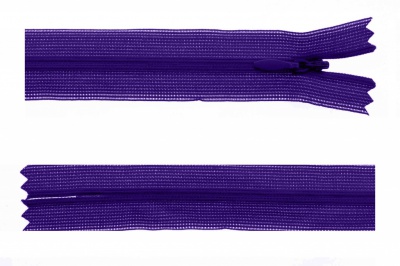 Молния потайная Т3 866, 20 см, капрон, цвет фиолетовый - купить в Ангарске. Цена: 5.27 руб.