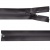 Молния водонепроницаемая PVC Т-7, 60 см, разъемная, цвет (301) т.серый - купить в Ангарске. Цена: 49.39 руб.