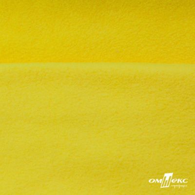 Флис DTY 14-0760, 240 г/м2, шир. 150 см, цвет яркий желтый - купить в Ангарске. Цена 640.46 руб.