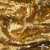 Трикотажное полотно, Сетка с пайетками,188 гр/м2, шир.140 см, цв.-тем.золото (#51) - купить в Ангарске. Цена 505.15 руб.