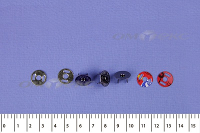 Кнопки магнитные МКМ-02, диам. 18 мм, чёрный никель - купить в Ангарске. Цена: 14.49 руб.
