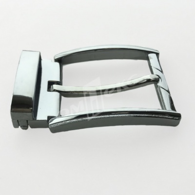 Пряжка металлическая для мужского ремня 845005А#2 (шир.ремня 40 мм), цв.-никель - купить в Ангарске. Цена: 111.41 руб.