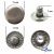 Кнопка металлическая "Альфа" с пружиной, 15 мм (уп. 720+/-20 шт), цвет никель - купить в Ангарске. Цена: 1 481.69 руб.