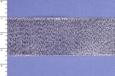 Лента парча MR-25, 25мм (33 м)  серебро - купить в Ангарске. Цена: 403.62 руб.