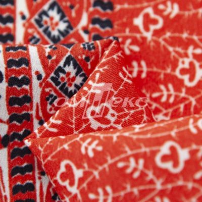 Плательная ткань "Фламенко" 24.1, 80 гр/м2, шир.150 см, принт этнический - купить в Ангарске. Цена 241.49 руб.