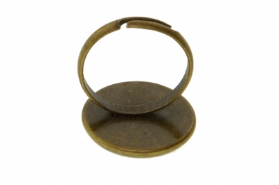 Заготовка для рукоделия металлическая фигурная для кольца 15мм - купить в Ангарске. Цена: 7.44 руб.