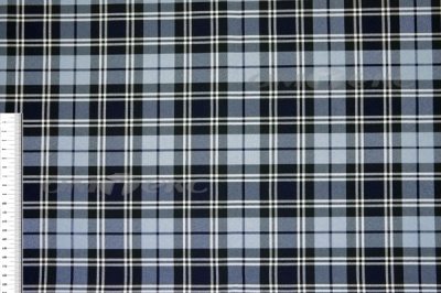 Ткань костюмная клетка Т7274 2004, 220 гр/м2, шир.150см, цвет т.синий/гол/бел - купить в Ангарске. Цена 