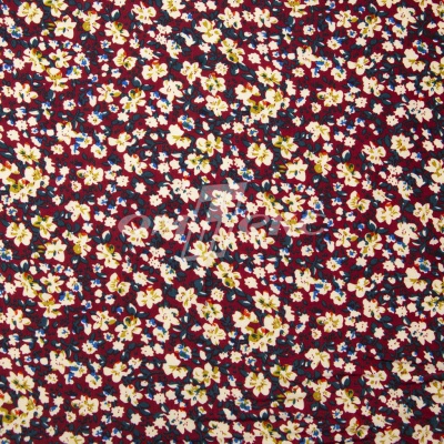 Плательная ткань "Софи" 5.1, 75 гр/м2, шир.150 см, принт растительный - купить в Ангарске. Цена 243.96 руб.