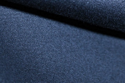 Ткань костюмная 8874/3, цвет темно-синий, 100% полиэфир - купить в Ангарске. Цена 433.60 руб.