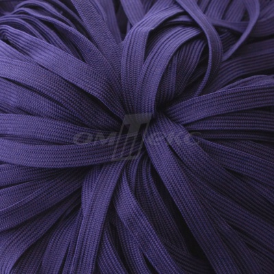 Шнур 15мм плоский (100+/-1м) №10 фиолетовый - купить в Ангарске. Цена: 10.21 руб.