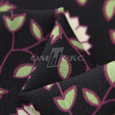 Плательная ткань "Фламенко" 10.1, 80 гр/м2, шир.150 см, принт растительный - купить в Ангарске. Цена 243.96 руб.