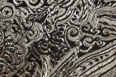 Ткань костюмная жаккард №11, 140 гр/м2, шир.150см, цвет тем.серебро - купить в Ангарске. Цена 383.29 руб.