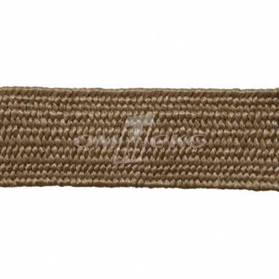 Тесьма отделочная полипропиленовая плетеная эластичная #2, шир. 40мм, цв.- соломенный - купить в Ангарске. Цена: 50.99 руб.