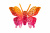 Бабочка декоративная пластиковая #10 - купить в Ангарске. Цена: 7.09 руб.