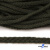 Шнур плетеный d-6 мм круглый, 70% хлопок 30% полиэстер, уп.90+/-1 м, цв.1075-хаки - купить в Ангарске. Цена: 588 руб.