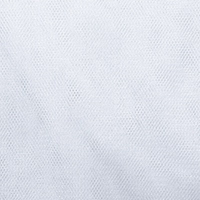 Трикотажное полотно Тюль Кристалл, 100% полиэфир, 16-01/белый, 15гр/м2, шир.160см. - купить в Ангарске. Цена 129.70 руб.
