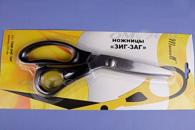 Ножницы ЗИГ-ЗАГ "MAXWELL" 230 мм - купить в Ангарске. Цена: 1 041.25 руб.