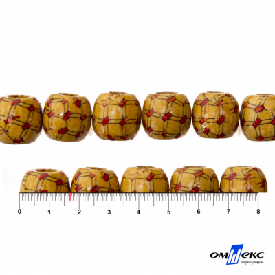 0189-Бусины деревянные "ОмТекс", 17 мм, упак.50+/-3шт - купить в Ангарске. Цена: 83.66 руб.