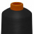 Нитки текстурированные кручёные, намот. 15 000 м, цвет чёрный - купить в Ангарске. Цена: 237.24 руб.