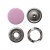 Кнопка рубашечная (закрытая) 9,5мм - эмаль, цв.003 - розовый - купить в Ангарске. Цена: 5.74 руб.