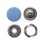 Кнопка рубашечная (закрытая) 9,5мм - эмаль, цв.182 - св.голубой - купить в Ангарске. Цена: 5.74 руб.