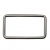 Рамка металлическая прямоугольная, 40 х 15 мм- тём.никель - купить в Ангарске. Цена: 4.60 руб.
