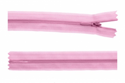 Молния потайная Т3 513, 60 см, капрон, цвет св.розовый - купить в Ангарске. Цена: 10.13 руб.