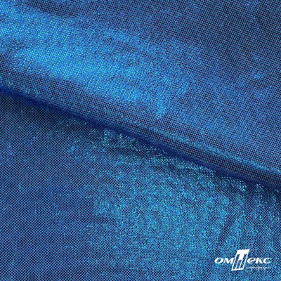 Трикотажное полотно голограмма, шир.140 см, #602 -голубой/голубой - купить в Ангарске. Цена 385.88 руб.