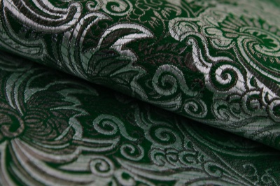 Ткань костюмная жаккард, 135 гр/м2, шир.150см, цвет зелёный№4 - купить в Ангарске. Цена 441.94 руб.