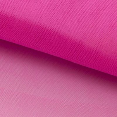 Фатин матовый 16-31, 12 гр/м2, шир.300см, цвет барби розовый - купить в Ангарске. Цена 101.95 руб.