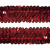 Тесьма с пайетками 3, шир. 30 мм/уп. 25+/-1 м, цвет красный - купить в Ангарске. Цена: 1 087.39 руб.