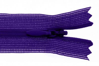 Молния потайная Т3 866, 50 см, капрон, цвет фиолетовый - купить в Ангарске. Цена: 8.71 руб.